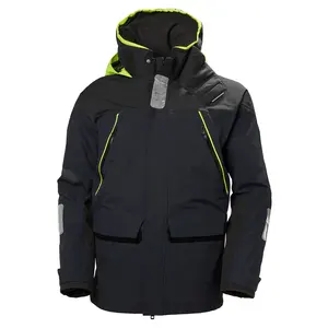 Men's Waterproof Windproof Breathable Sailing Jacket Marine Rain Jacket With Hood Hiking Jacket