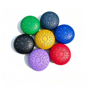High Quality 6 Inch 8/11 Notes Steel Tongue <b>Drum</b> Mini Portable Pocket <b>Drum</b> for Sound Healing - Product Image 1