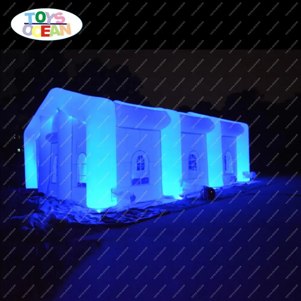Tente de mariage gonflable LED en plein air pour fête, événement, salon commercial, utilisation