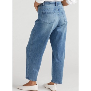 <span class=keywords><strong>Jeans</strong></span> a gamba dritta da donna OEM taglie forti pantaloni in Denim progettati da mamma <span class=keywords><strong>Jeans</strong></span> con Comfort Stretch (taglie personalizzate) - Product Image 2