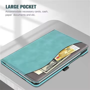 AilesTecca Etui universel en cuir Pu antichoc Smart Cover pour <span class=keywords><strong>Samsung</strong></span> <span class=keywords><strong>Tab</strong></span> S10 Ultra S9 Ultra S8 Ultra Pencil Holder - Product Image 3