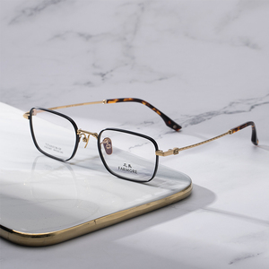 FARMORE, gafas ópticas para hombres y mujeres, montura de gafas ligera <span class=keywords><strong>Retro</strong></span> de titanio, gafas Titan, gafas de Metal FM21007 - Product Image 2