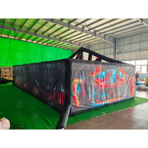 Labyrinthe gonflable d'<span class=keywords><strong>Halloween</strong></span> effrayant avec impression de clown, <span class=keywords><strong>jeu</strong></span> de labyrinthe hanté gonflable pour <span class=keywords><strong>Halloween</strong></span> avec souffleur - Product Image 3