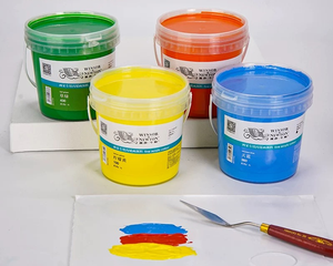 Winsor & Newton không độc hại 30 màu sơn acrylic 1L với chất liệu sắc tố chất lượng cho bức tranh nghệ thuật trên vải & giấy - Product Image 5