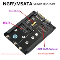 Tarjeta Adaptadora de Conversión de Protocolo M2 NGFF a MSATA a SATA 3.0 Modelo 211 Shenzhen