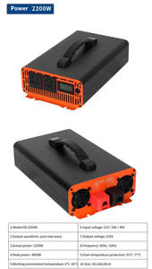 Onduleur à onde sinusoïdale pure 12V 220V 10000w 10Kw LCD Display Car Power Converter Monophasé 1300 1800 2200 2700 3300 5000w Peak - Product Image 4