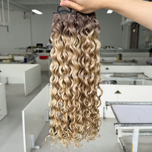 Extensioni di Capelli Umani Ricci Grado 12A Remy Grezzi Senza Cuciture Ultra Leggeri con Estremità Spesse Genius Weft - Product Image 6