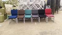 Chaises d'église coulissantes rembourrées en tissu rouge, de luxe, modernes et contemporaines, pour théâtre, cinéma et bureau à domicile, vente en gros