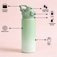 Pasokan Pabrik Grosir Set Botol Air Vakum Isolasi Stainless Steel 14/18/24/32/40oz Berbagai Warna Tutup Minum Ganda untuk Berkemah