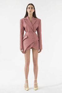 Mini Abiti <span class=keywords><strong>in</strong></span> <span class=keywords><strong>Pelle</strong></span> PU Rosa di Alta Qualità, Maniche Lunghe, Elegante Novità 2021, <span class=keywords><strong>Abito</strong></span> <span class=keywords><strong>in</strong></span> <span class=keywords><strong>Pelle</strong></span> - Product Image 2