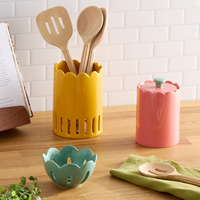Boîte à thé en porcelaine scellée de style coréen, récipient alimentaire, boîte à thé, cuisine, pot de conservation alimentaire en céramique émaillée rose avec couvercle