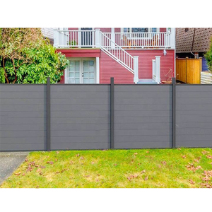 Clôture de jardin moderne Panneau de clôture de confidentialité en bois et plastique composite Écran de <span class=keywords><strong>balcon</strong></span> 1.8m Ensemble de clôture en bois composite Prix - Product Image 1