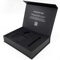 Boîte-cadeau en carton rigide de luxe avec fermeture magnétique carrée, impression personnalisée à l'encre de soja, matériaux recyclés biodégradables