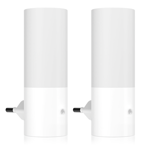 LED <b>Plug</b> <b>in</b> Night <b>Light</b> with <b>Light</b> Sensor 2700K Warm White Cylindrical Indoor Lighting US EU AU <b>Plug</b> - Product Image 1