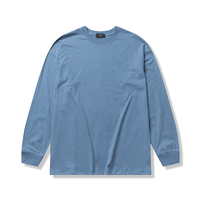 T-shirts en coton personnalisés pour hommes, coupe oversize décontractée, épaules tombantes, 270 grammes, impression en relief, manches longues, vente en gros