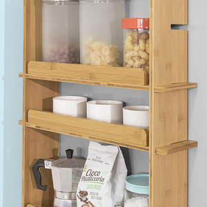 Organizador <span class=keywords><strong>de</strong></span> Refrigerador <span class=keywords><strong>de</strong></span> Bambú <span class=keywords><strong>de</strong></span> 3 Niveles <span class=keywords><strong>para</strong></span> Cocina, Estante <span class=keywords><strong>de</strong></span> Almacenamiento <span class=keywords><strong>Lateral</strong></span> <span class=keywords><strong>para</strong></span> Refrigerador con Barra <span class=keywords><strong>para</strong></span> Toallas - Product Image 3