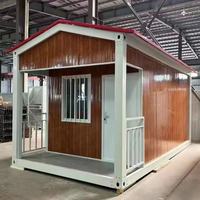Structure de maison préfabriquée en acier respirante et détachable, type conteneur de bureau carré, avec panneaux sandwich à verrouillage rapide pour snack-bar, marque SS, garantie 1 an