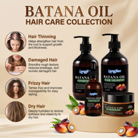 Kit de Croissance Capillaire Professionnel Végan Anti-Casse et Revitalisant pour le Cuir Chevelu, Épaississant à la Batana, pour Salons de Coiffure