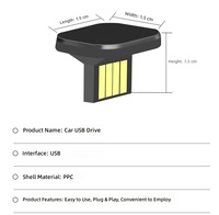 Mini clé USB en plastique avec logo de voiture, vente en gros, invisible, haute vitesse, sans perte, clé USB pour voiture, USB 2.0, personnalisée
