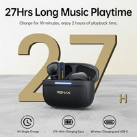 Écouteurs sans fil REMAX TWS-35 ANC - Réduction de bruit de -40 dB, 6 micros ENC, appels IA, autonomie de 27 h, Bluetooth 6.0