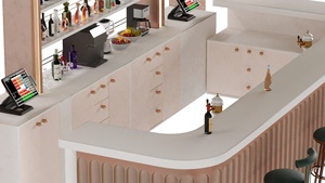 Mostrador de Bar de hotel personalizado Diseño Mostrador de Bar de cóctel comercial - Product Image 6