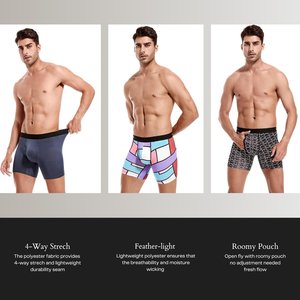 Calzoncillos de Algodón Transpirable Personalizados para Hombre, Calzoncillos con Logotipo Personalizado para Hombre - Product Image 5