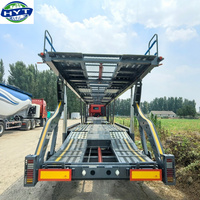 Remorque porte-voitures à deux niveaux sur mesure, directement de l'usine, remorque semi-remorque hydraulique à double étage pour SUV, camion, voiture