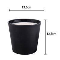 Bougie parfumée en cire de soja sur mesure, haut de gamme, en verre givré noir, grande capacité, pour la décoration de chambre à coucher, souvenirs