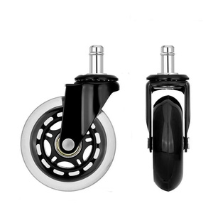 Bürostuhl-Wellenrad-Set mit 5 Rollen zum Schutz Aller Böden, Schwerlast-Möbelrollen, Transparente Rollen - Product Image 2