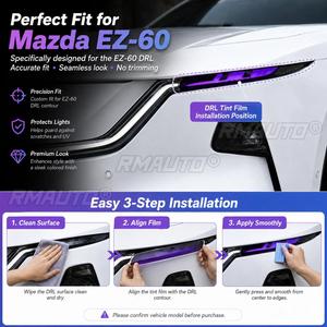 StarNav para Mazda EZ-60 2025+ Accesorios para Coche, Película Tintada DRL, Adhesivo Decorativo para Faros Delanteros con Cambio de Color - Product Image 5