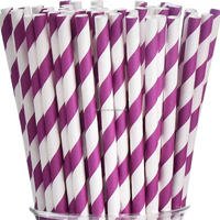Pailles à boire en papier jetables Smartops, emballées individuellement, personnalisables