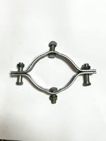 Collier de serrage réglable en acier pour poteaux ronds de 2 à 5 pouces de diamètre (50-127 mm) – Raccord pour câble électrique