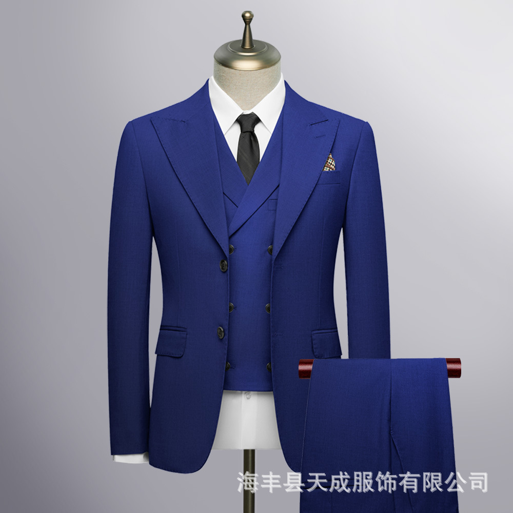 Pantalon gilet bleu foncé