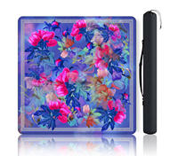 Tapis de Mahjong en PU à motif Paisley, pliable, résistant à l'eau, housse de table portable pour le divertissement à domicile