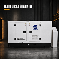   Groupe électrogène diesel de secours 30 kVA, groupe électrogène silencieux avec commutateur de transfert automatique pour application de secours