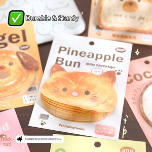 Ins Style Bread Shaped <b>Sticky</b> <b>Notes</b> Cartoon Toast Fruit Pattern Memo <b>Note</b> Paper For Student Message Reminder - Product Image 4