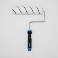 Chine fabrication fournisseur 7 pouces manche en caoutchouc souple acrylique européen peinture rouleau brosse mur décoratif maison peinture rouleau brosse