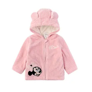 Детская зимняя Вельветовая Одежда для девочек, куртки, детское плотное пальто, детская куртка
