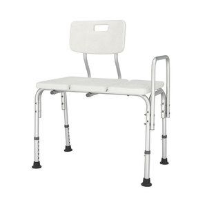 Shower Chair With <b>Backrest</b> And Armrest Adjustable Height Bathroom Safety Equipment For Elderly And Pregnant Women - Product Image 5