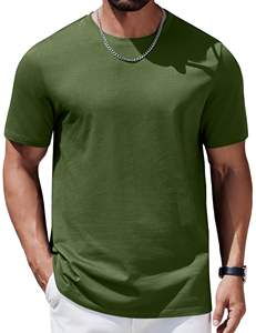 No Shrink T-shirt lourd 100% coton pour homme T-shirt basique à col rond de qualité supérieure - Product Image 4