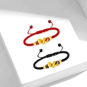 Valentine's Day Jewelry Chinese Style Snake Charm <b>Bracelet</b> Handmade Braided <b>Red</b> Black Rope Handmade Adjustable Couple <b>Bracelet</b> - Product Image 5