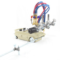 Machine de découpe au gaz à double torche semi-automatique, coupe à la flamme oxygène-gaz, coupe droite et circulaire en option pour plaques d'acier