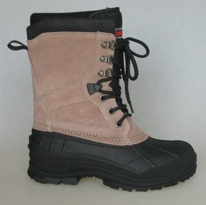 Chaussures de sport antidérapantes à lacets, fabrication à faible MOQ, bottes de <span class=keywords><strong>chasse</strong></span> en cuir véritable pour hommes, bottes d'hiver chaudes pour hommes - Product Image 4