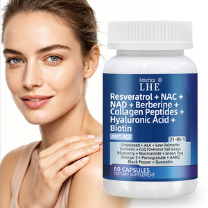 Shecome Personalizado con Resveratrol, NAD, Berberina, Ácido Hialurónico, Biotina y Péptidos de Colágeno de Uva para la Salud del Cabello, la Piel, las Uñas y las Articulaciones - Product Image 1