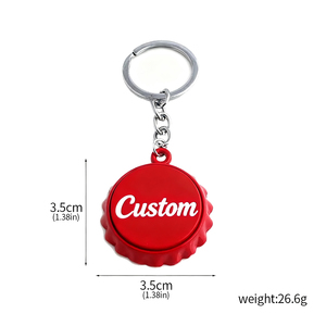 Tùy chỉnh in logo móc khóa thép không gỉ cho quà tặng tùy chỉnh bia nhỏ Mở Chai Keychain - Product Image 3