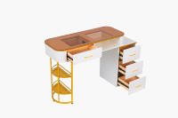 Ensemble de tables et de chaises de salon de beauté modernes et élégantes avec table de manucure pour salon