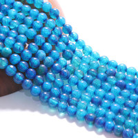 Perles rondes en pierre précieuse naturelle, accessoire pour la fabrication de bijoux, vente en gros, 100 pièces, AB1990