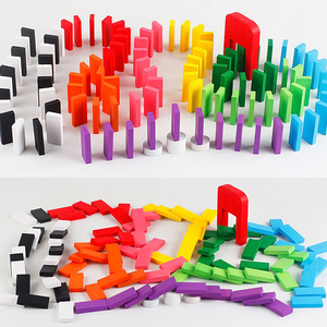 Bán buôn tùy chỉnh bằng gỗ tam giác <span class=keywords><strong>domino</strong></span> mini màu hồng đôi sáu chín thiết lập để bán - Product Image 4