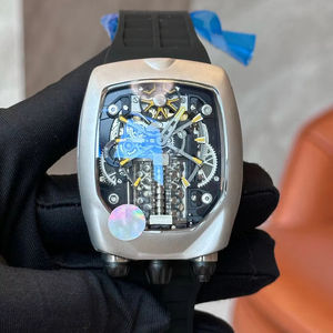 Montre mécanique pour homme de qualité supérieure avec boîtier en alliage et mouvement automatique à tourbillon - Product Image 1