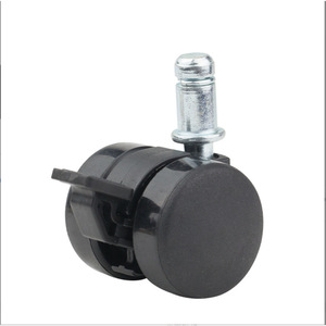 Swivel <b>Caster</b> 37mm Threaded Stem Plastic <b>Wheel</b> Furniture Carpet Use Minimalist Design - Product Image 1